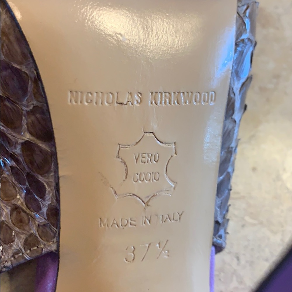 Gorgeous Nicholas Kirkwood Python Heels - image 6